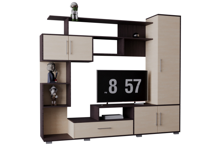 LIVING PEKIN RO WENGE+MESTEACAN 210x40x179CM [3]
