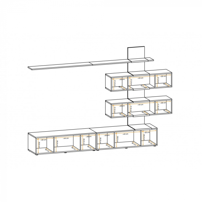 Living Quill alb lucios + nuc 250x40x160cm [9]