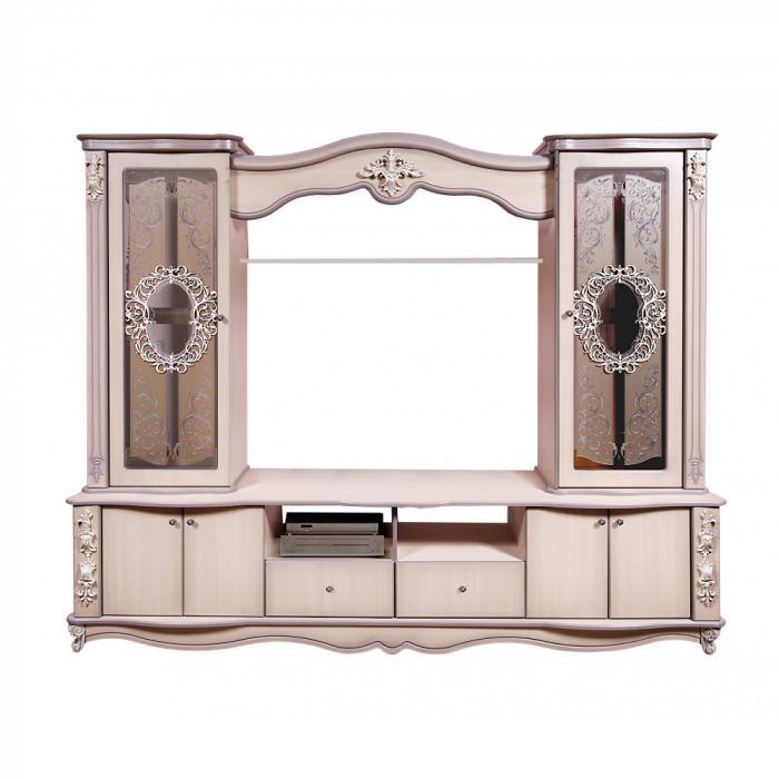 LIVING VERSAILLES MDF STEJAR ALB 240X50X195CM [2]