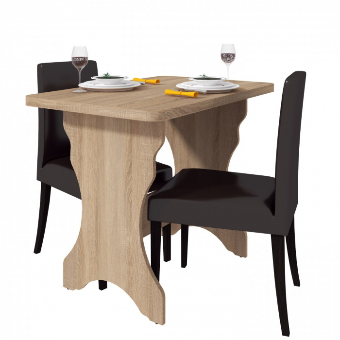 Masa bucatarie KC-2 UA, 90x60x73 cm, sonoma [3]