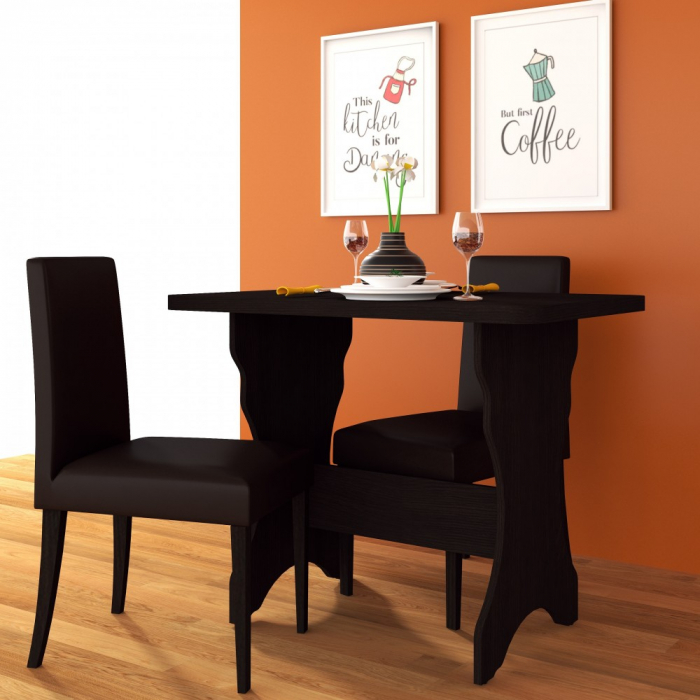 Masa bucatarie KC-2 UA, 90x60x73 cm, wenge [2]