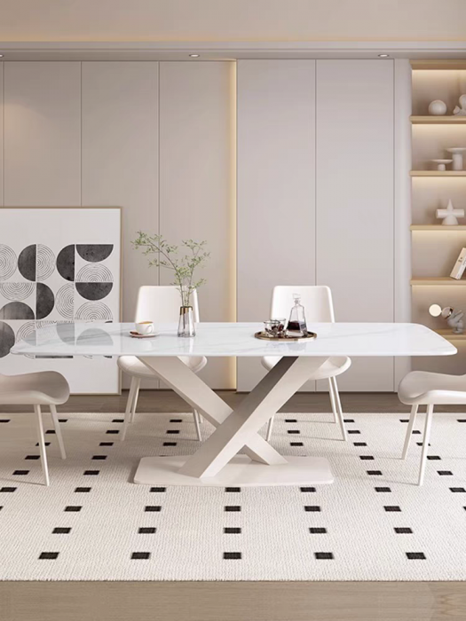 MASA DINING 611 1600*800*750 MARMURA ALB [4]