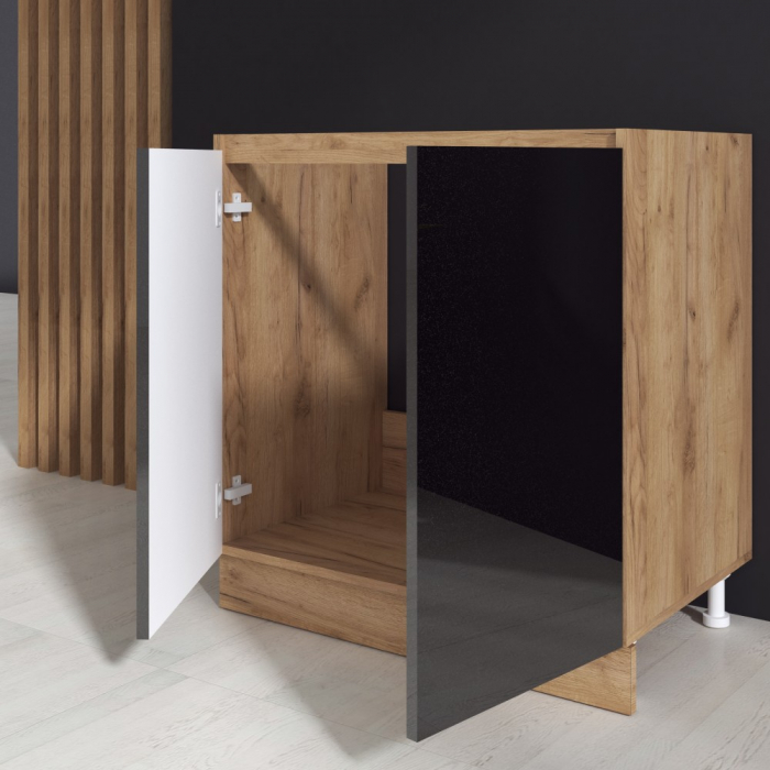 Masca chiuveta Chelsea, 90-2u, Stejar K003 + Acril Antracit [2]