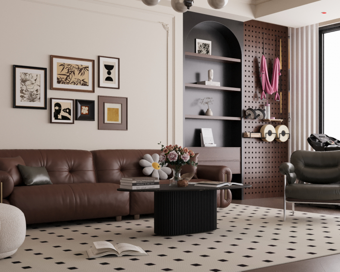 MASUTA CAFEA BIANCO MARMURA+MDF 140x70x40 cm [5]