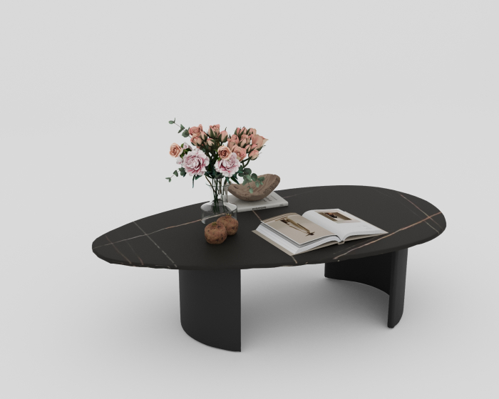 MASUTA CAFEA VEGA METAL+MARMURA 140x70x40cm [1]