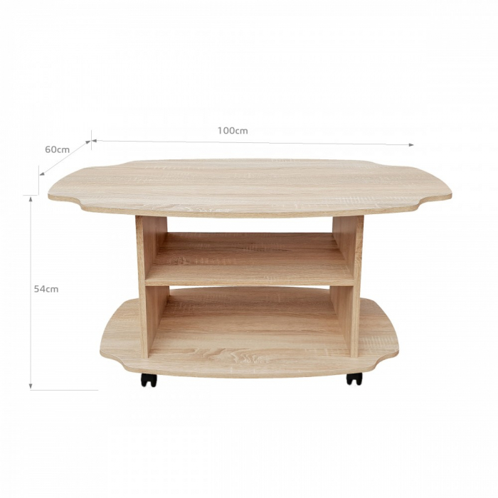Masuta de cafea Twist ro,100x60x54 cm, sonoma [2]