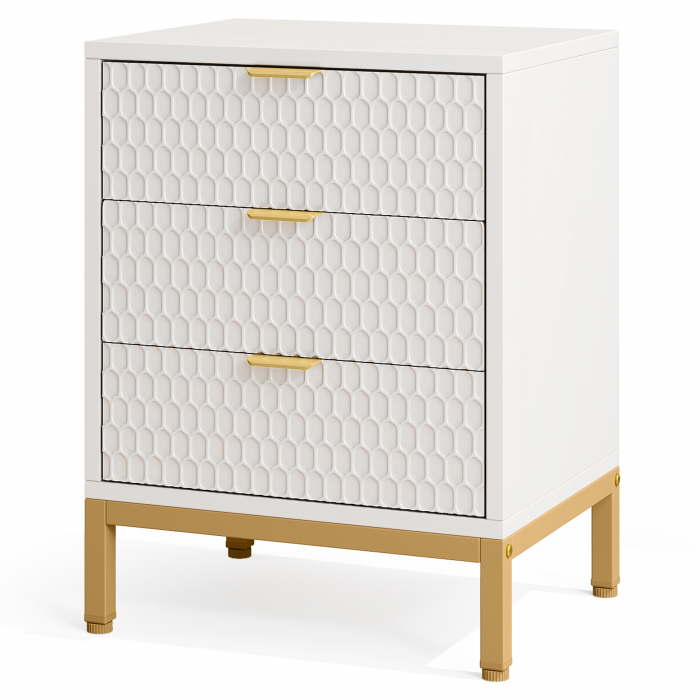 NOPTIERA NOVA ALB 50 x 40 x 65 CM MDF+METAL [2]