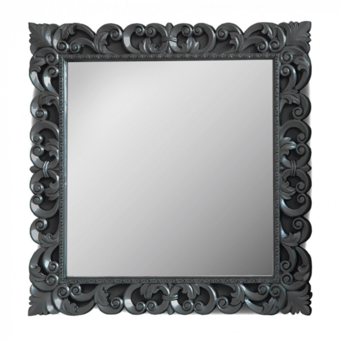 Oglinda Temptation 2, 90x90x3cm, Negru/Argint [1]