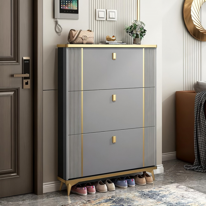 Pantofar 602 MDF Grey 100x24x118cm [1]