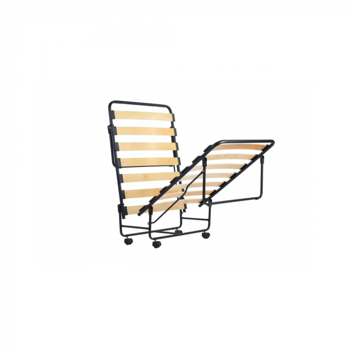 Pat metalic pliant Valetta 2 c939, 194x79x45cm, gri [4]