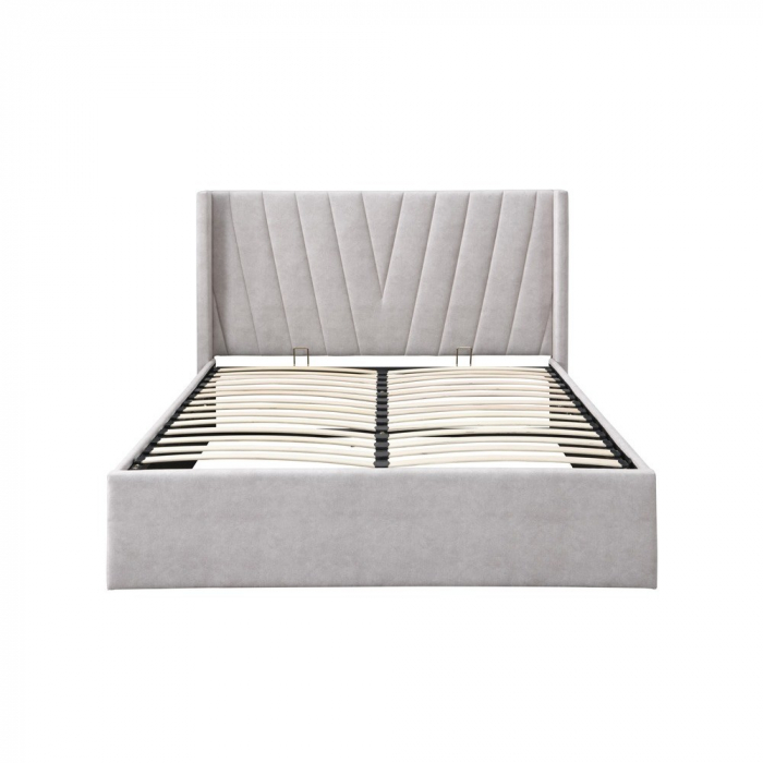 Pat tapitat Prestige 2, 160x200, cu somiera metalica rabatabila si [6]