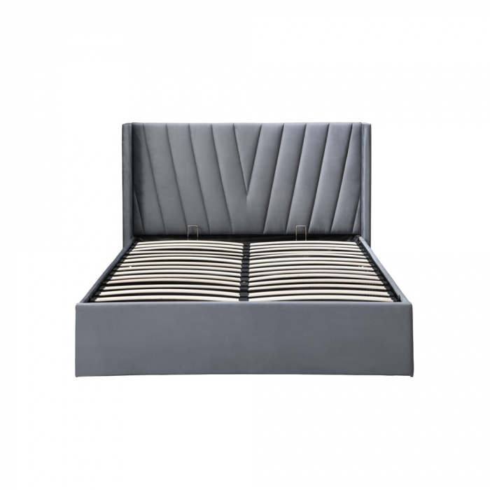 Pat tapitat Prestige 2, 160x200, cu somiera metalica rabatabila si [5]