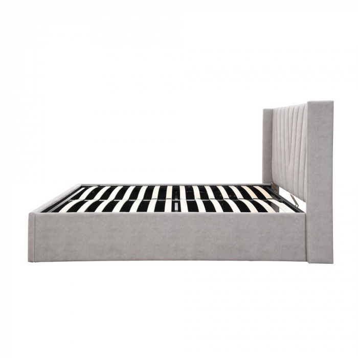 Pat tapitat Prestige 2, 160x200, cu somiera metalica rabatabila si [3]
