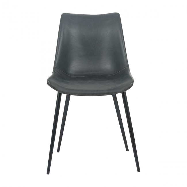 Scaun masa dining piele eco,negru 52*82*45 [2]