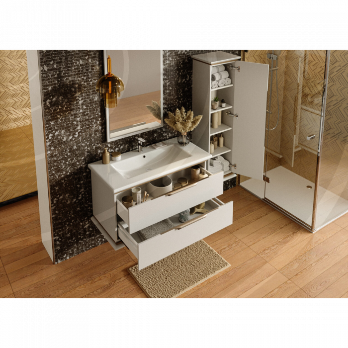 Set Baie Hermes 800 Alb 3 unitati [2]