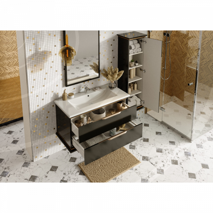 Set Baie Hermes 800 Negru 3 unitati [2]