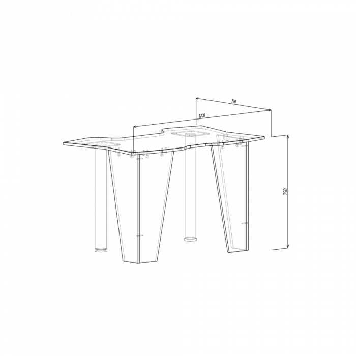 SET BIROU PC + NOPTIERA KL 9.1 WENGE+GALBEN [4]