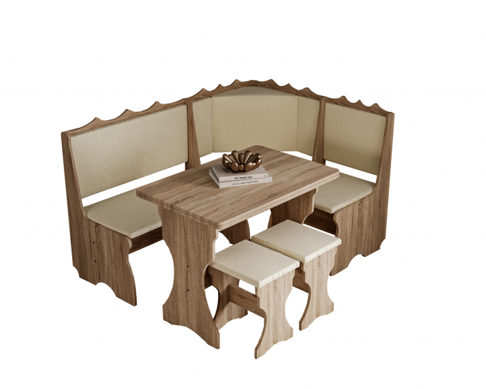 Set bucatarie Siria, cu masa extensibila si 2 tabureti sonoma [5]