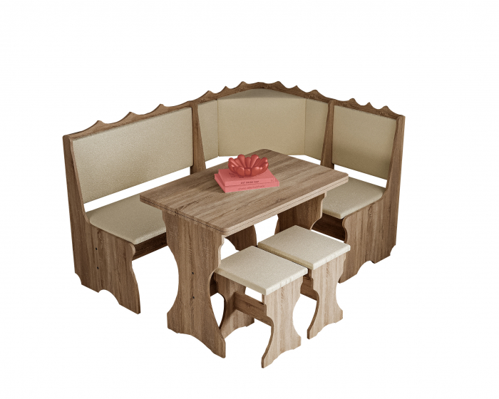 Set bucatarie Siria, cu masa extensibila si 2 tabureti sonoma [4]