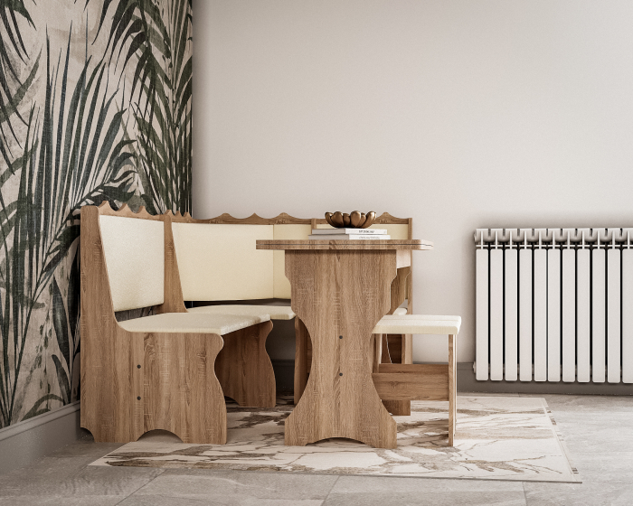 Set bucatarie Siria, cu masa extensibila si 2 tabureti sonoma [3]