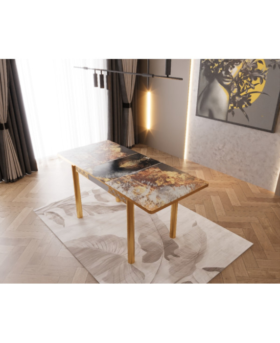 SET MASA 6 SCAUNE ALTIN 3, GRI, BEJ [5]