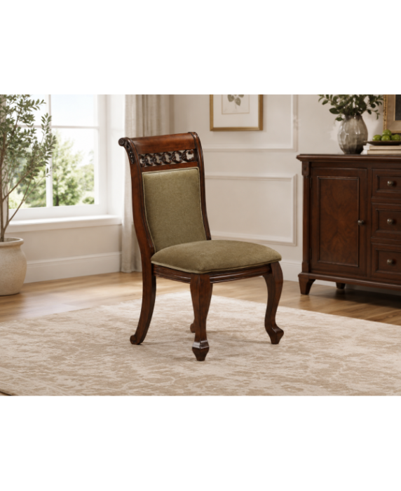 Set masa ACELIA cu 10 Scaune Antique Cherry [3]