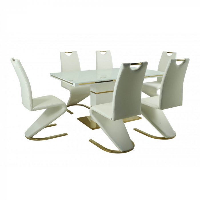 Set masa DA1128G + 6 SCAUNE DA2626G,160x90x75 cm [4]