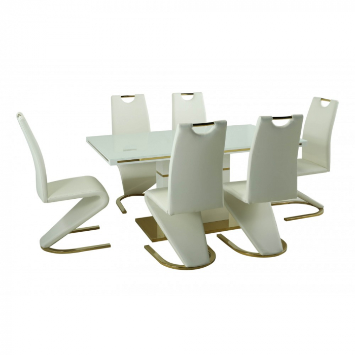 Set masa DA1128G + 6 SCAUNE DA2626G,160x90x75 cm [5]