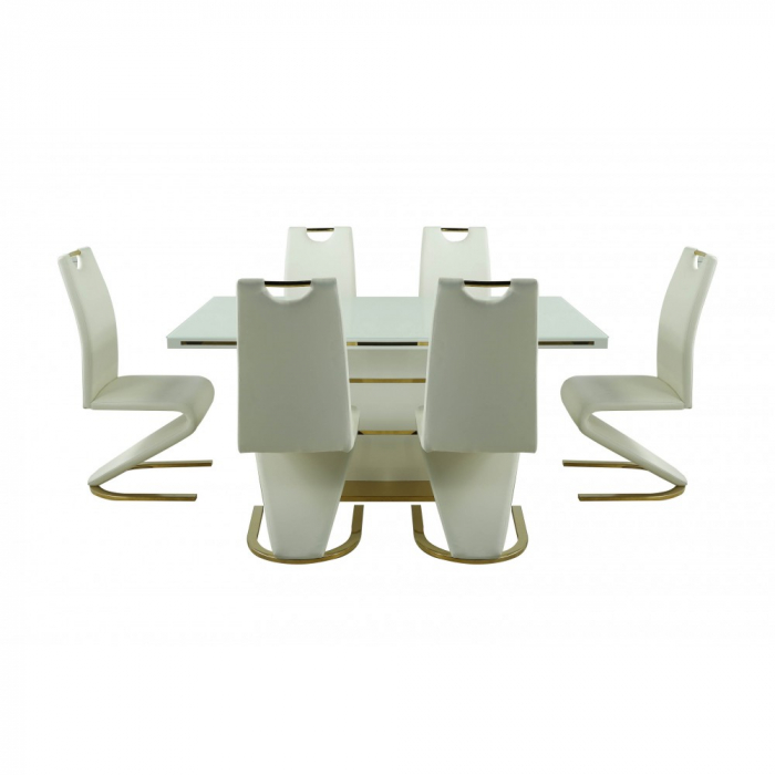Set masa DA1128G + 6 SCAUNE DA2626G,160x90x75 cm [6]