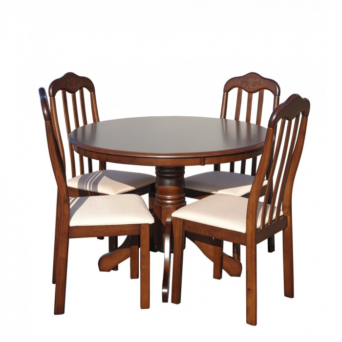 Set masa RH7066T + 4 scaune 559C,101x101x78 cm, Dirty oak [2]