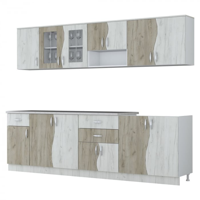 Set mobila bucatarie Paula S stejar k001/k002 [2]