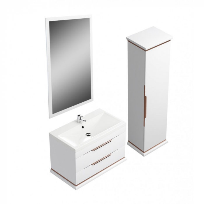 Set mobilier baie Hermes 800, Alb [9]