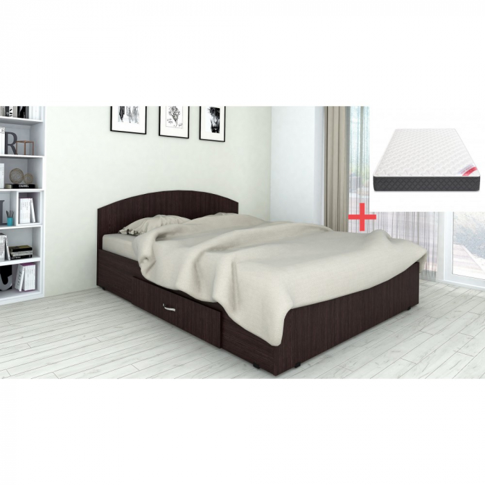 Set pat Mijloc 140 si Saltea MR Wenge [1]