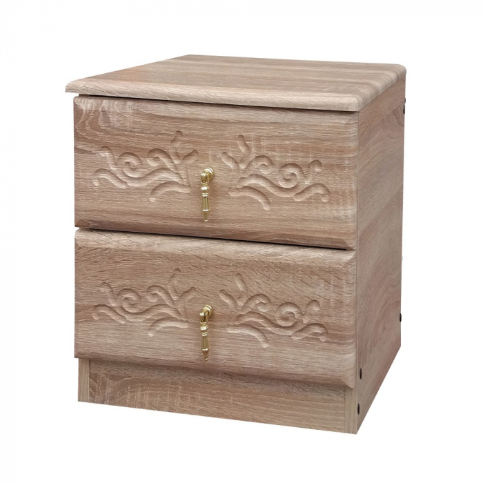 SET PAT MIJLOC 160 + DOUA NOPTIERE MDF SONOMA [2]