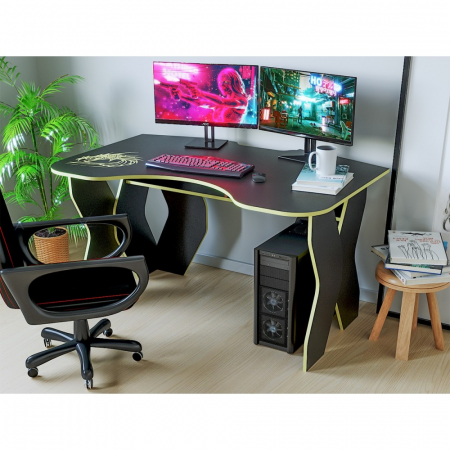 Birouri - Birou PC KL 9.0 wenge+galben