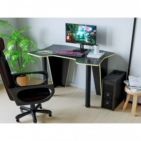 Birouri - Birou PC KL 9.1 wenge+galben