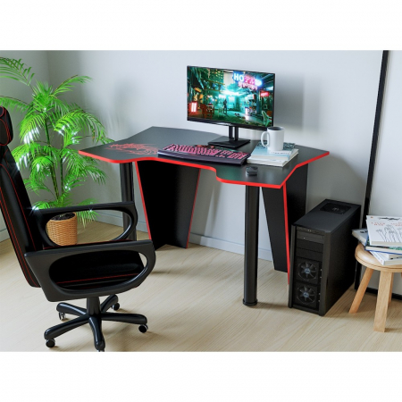 Birouri - Birou PC KL 9.1 wenge+rosu