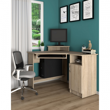 Mobilier birou - Birou PC pe Colt SU-1 ro sonoma