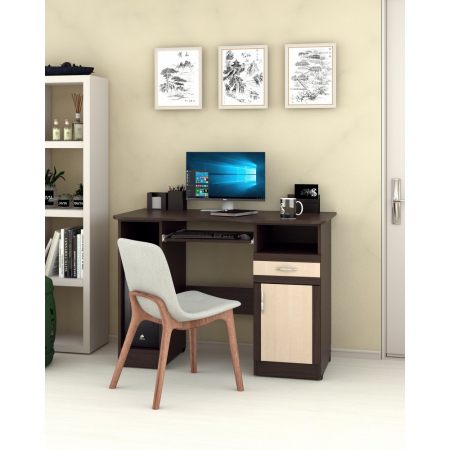 Mobilier birou - Birou Tip II Soft wenge+mesteacan