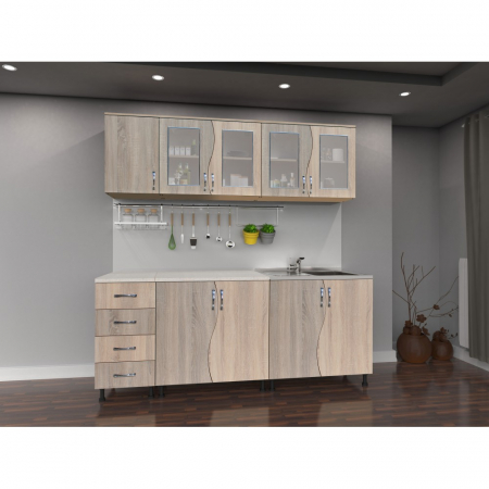Mobilier bucatarie - Bucatarie CIP S 2m sonoma+trufe