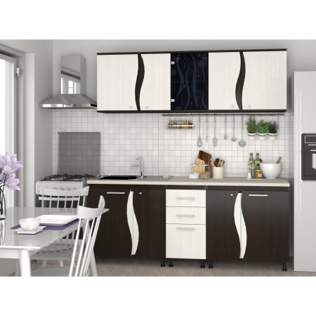 Bucatarii - BUCATARIE CIP3S - C1 WENGE+ALB HACIENDA