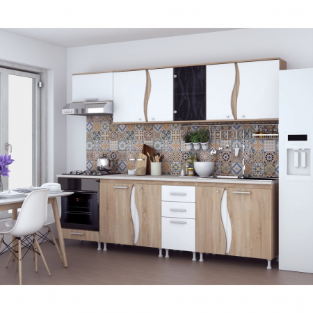 Mobilier bucatarie - Bucatarie CIP3S - C2 sonoma+alb