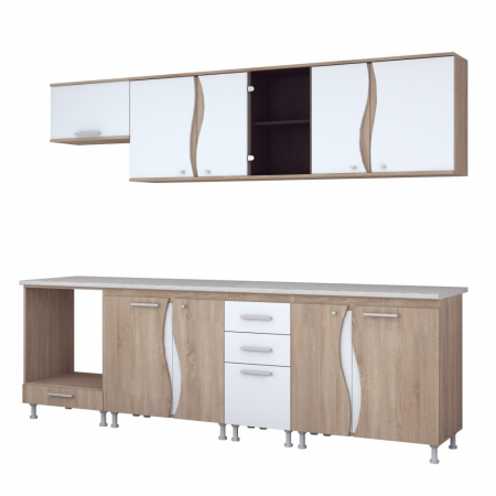 Bucatarie CIP3S - C2 sonoma+alb [1]