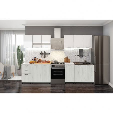 BUCATARIE DUSEA 2.4M ALB + STEJAR K001 [0]