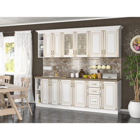 Mobilier bucatarie - BUCATARIE IMPERIA MS ALB 2.4M MDF