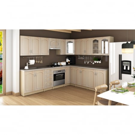 Mobilier bucatarie - BUCATARIE OLEA PE COLT MDF MESTEACAN