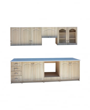 Mobilier bucatarie - Bucatarie OLEA RO, MDF 2.6M, Mesteacan