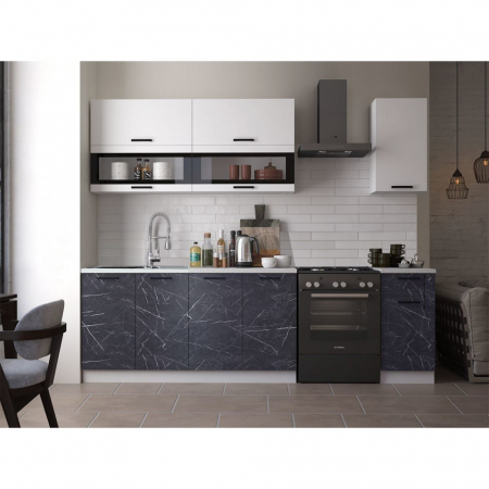 Mobilier bucatarie - BUCATARIE TEHNO NEW MDF 2.0M MARMURA