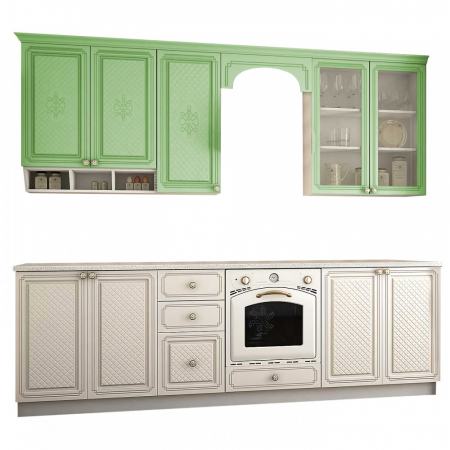 BUCATARIE VERSAILLES MDF 2.6M, FISTIC [1]