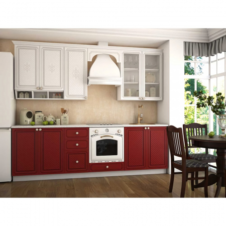 Mobilier bucatarie - BUCATARIE VERSAILLES MDF 2.6M, ROSU